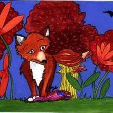 Fox - Drawing for kids - KIDS drawings - ANIMAL drawings for kids - WILD ANIMAL drawings - FOX