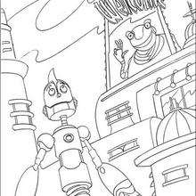Welcome to the robot corporation - Coloring page - MOVIE coloring pages - ROBOTS coloring pages
