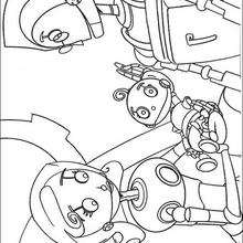 Rodney and baby coloring page