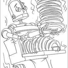 Herb Copperbottom the dishwashing machine coloring page