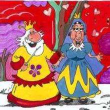 King and queen - Drawing for kids - KIDS drawings - CHARACTER drawings - CHARACTERS