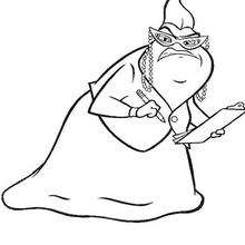 Roz - Coloring page - DISNEY coloring pages - Monsters, Inc. coloring pages