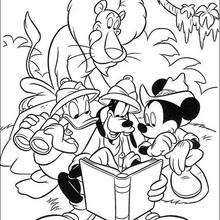 Safari with Goofy Goof coloring page