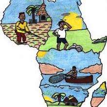 Senegal 2 - Drawing for kids - KIDS drawings - WORLD drawings - AFRICA - SENEGAL