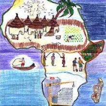Senegal 5 - Drawing for kids - KIDS drawings - WORLD drawings - AFRICA - SENEGAL