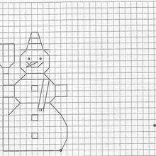 Snowman drawing lesson