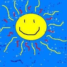 Happy sun - Drawing for kids - KIDS drawings - NATURE drawings - SUN