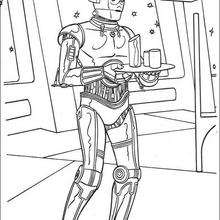 C-3PO - Coloring page - MOVIE coloring pages - STAR WARS coloring pages - C-3PO coloring pages