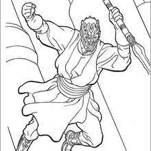 Darth Maul - Coloring page - MOVIE coloring pages - STAR WARS coloring pages - DARTH MAUL coloring pages