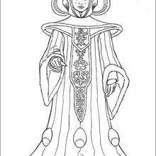 Queen Amidala coloring page
