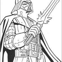 Laser sword of Darth Vader coloring page