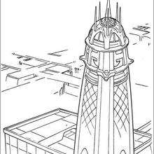 Jedi tower in Coruscant - Coloring page - MOVIE coloring pages - STAR WARS coloring pages
