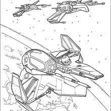 Star Wars Spaceships coloring page