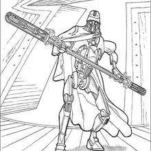 Grievous bodyguard - Coloring page - MOVIE coloring pages - STAR WARS coloring pages