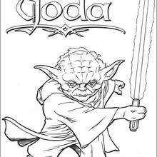 Master Yoda - Coloring page - MOVIE coloring pages - STAR WARS coloring pages - YODA coloring pages