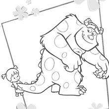 Sulley 2 - Coloring page - DISNEY coloring pages - Monsters, Inc. coloring pages