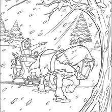 Snowstorm - Coloring page - DISNEY coloring pages - Beauty and the Beast coloring pages