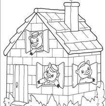 A Beautiful Brick House coloring page