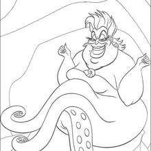 Ursula - Coloring page - DISNEY coloring pages - The Little Mermaid coloring pages