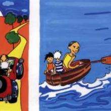 Trip in car or trip in boat - Drawing for kids - KIDS drawings - KIDS illustrations